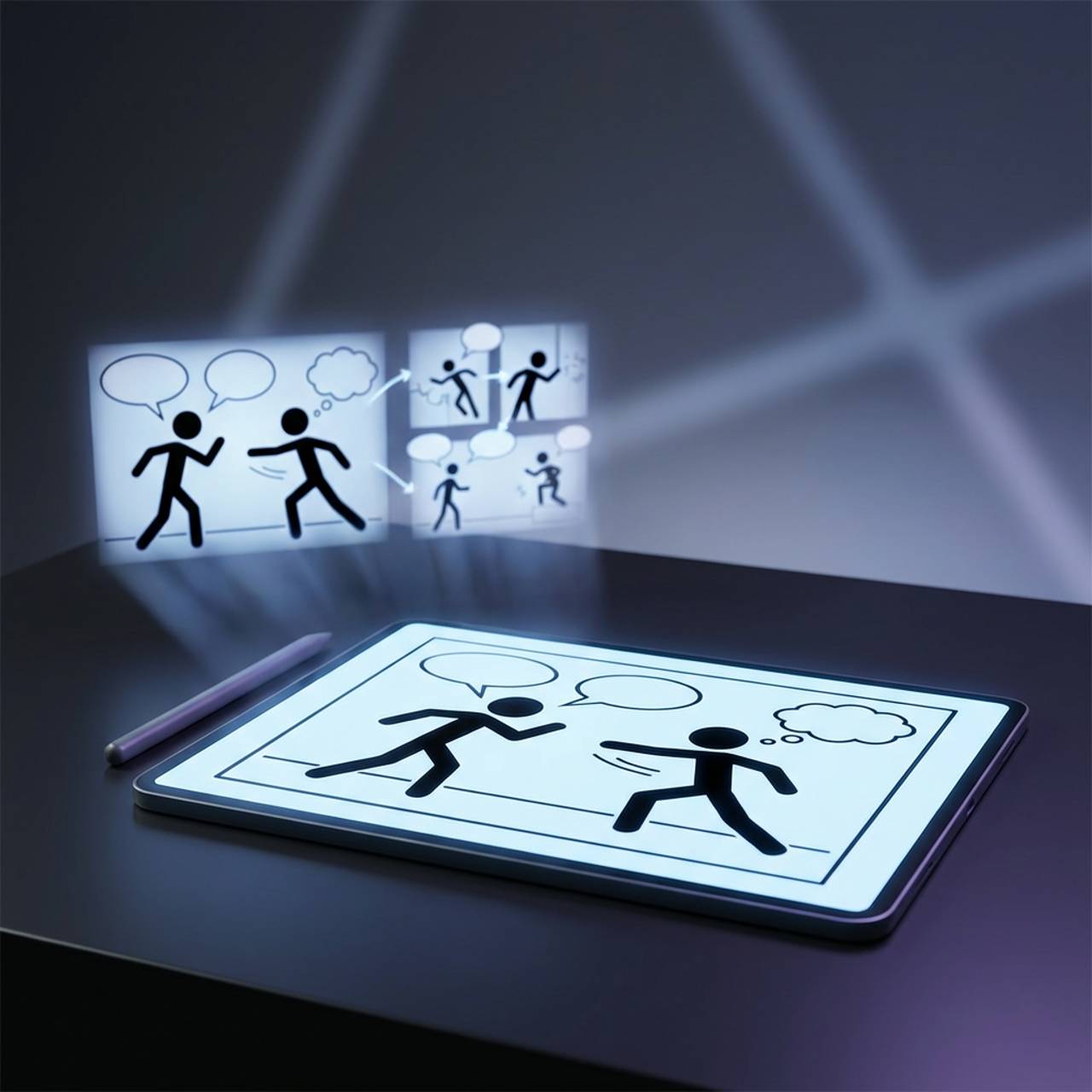 Stick Figure Comic Generator finished example