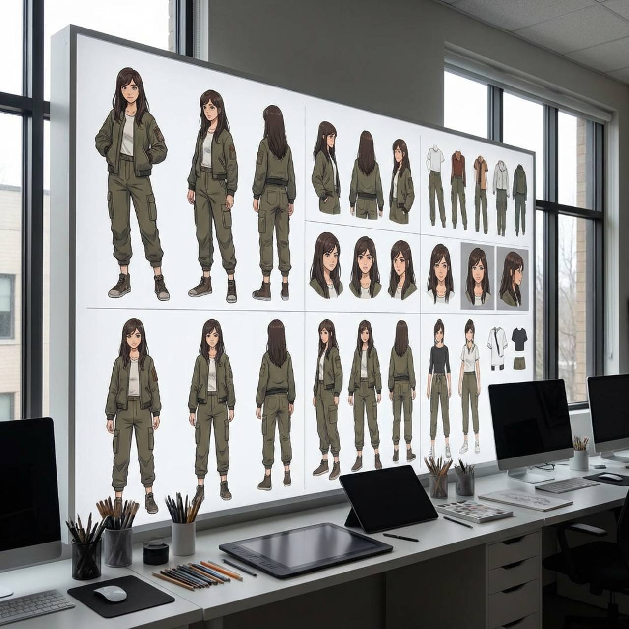A production studio concept for multi-reference editing and character consistency.