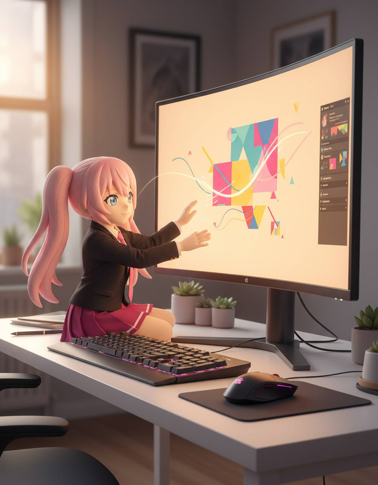 Streamer mascot