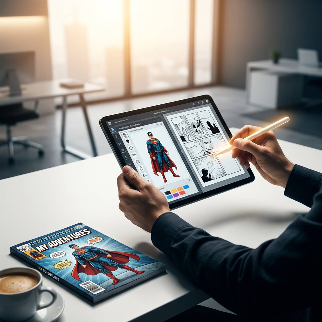 Create Your Own Comic Book finished example