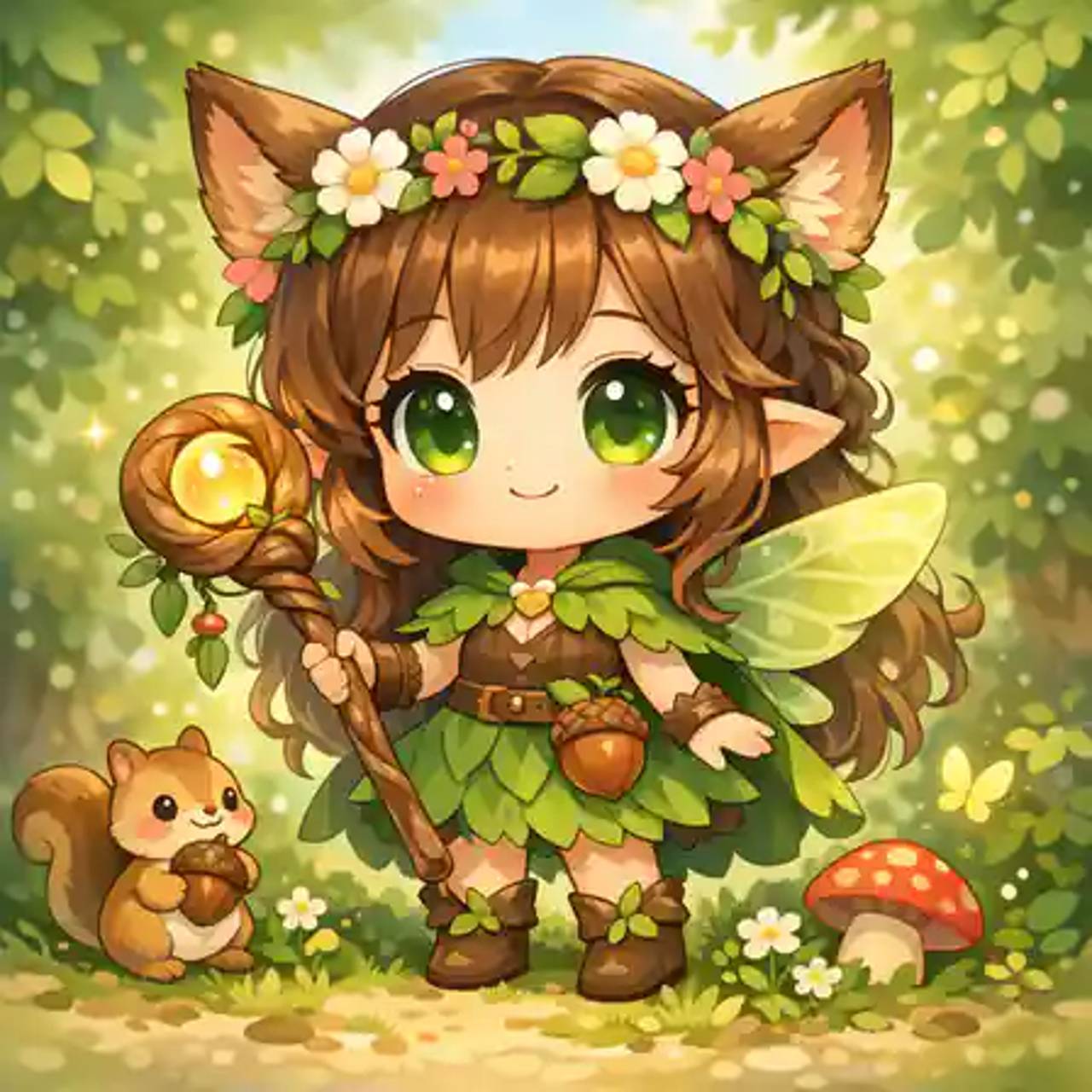 Chibi Style style AI art example