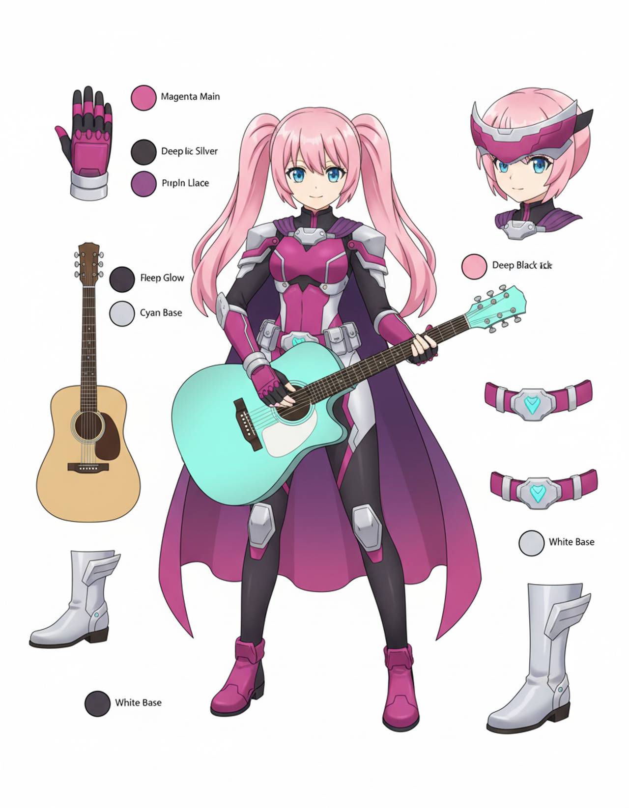 Hero model sheet
