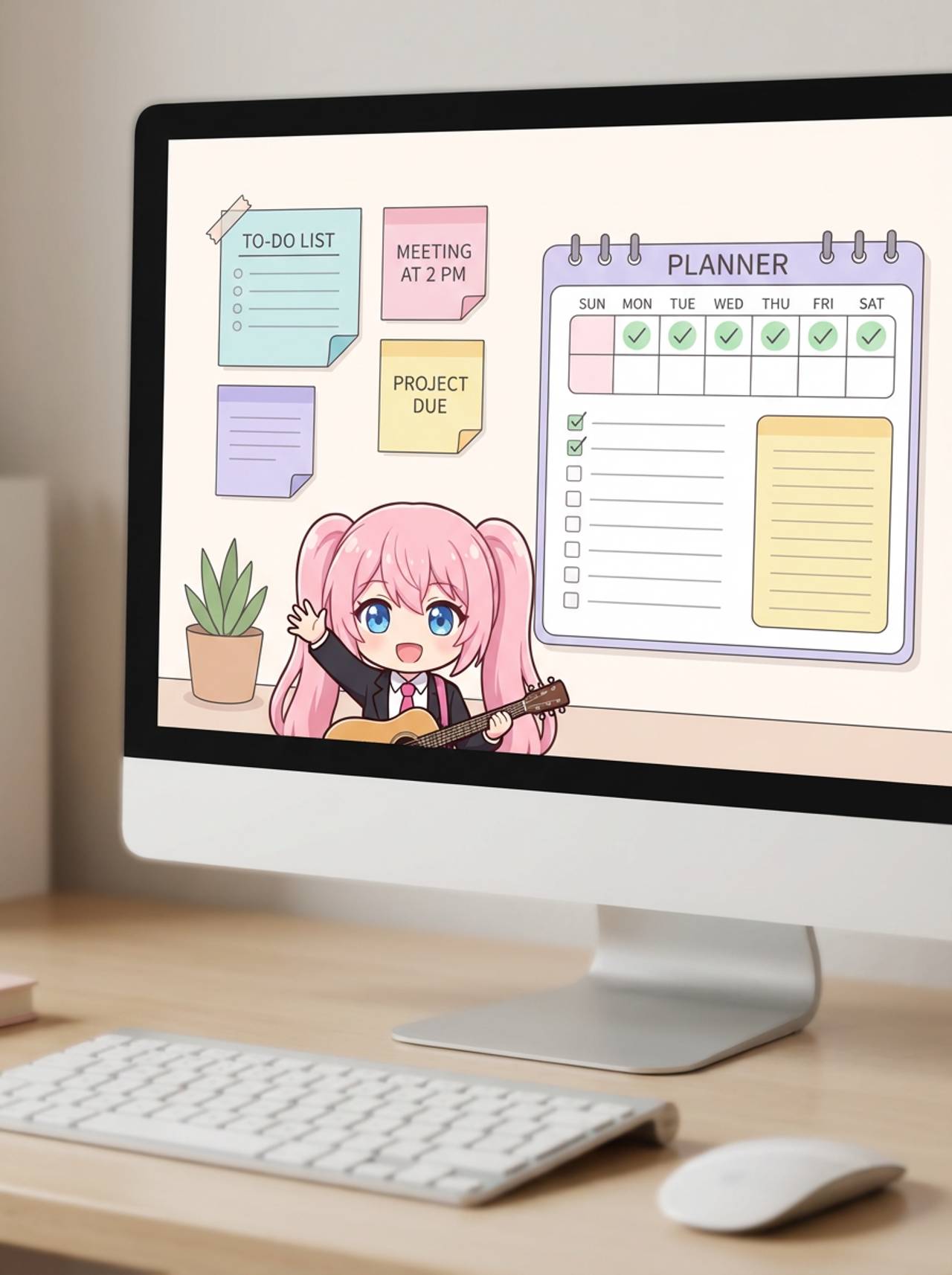 Tiny helper pose