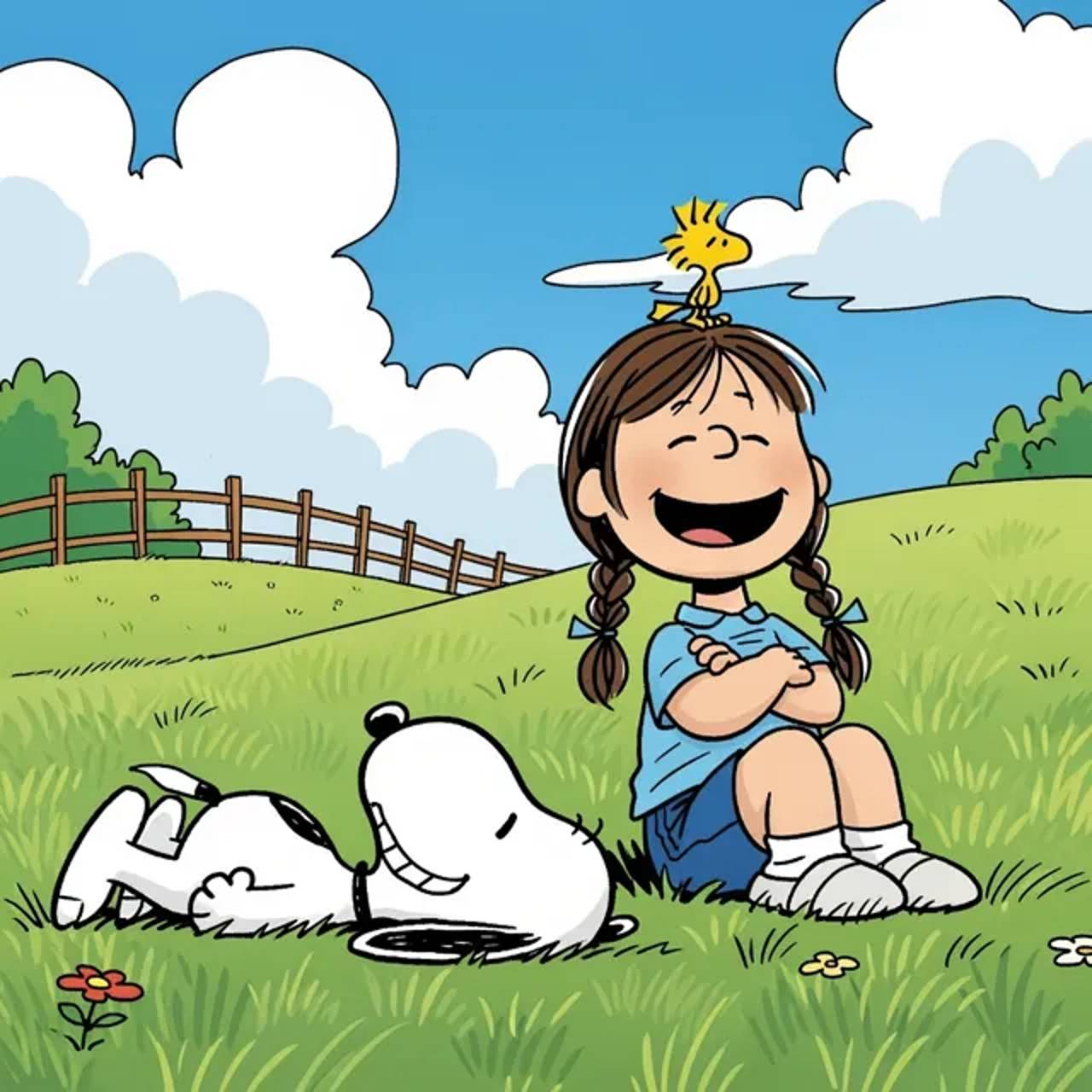 Cartoon panel sequence with simple visual rhythm and character emotion.
