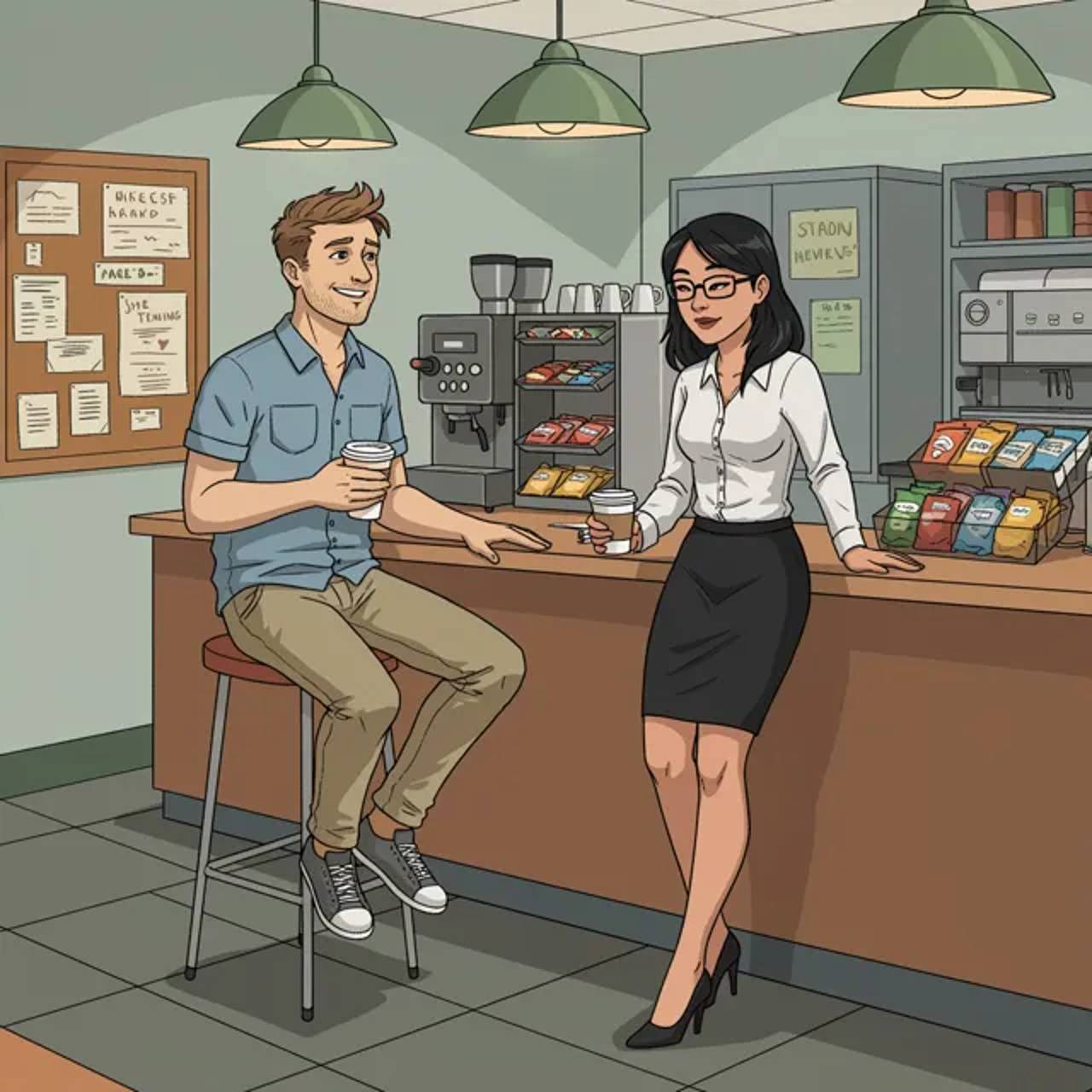 Jake and Monicha take a break and have a heartfelt conversation.