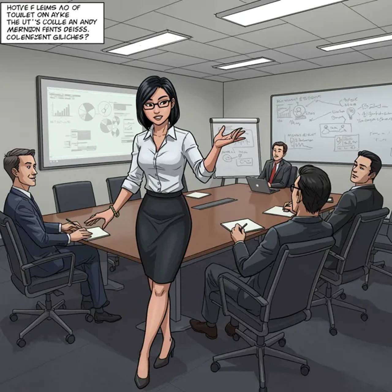 Monicha tries to clarify the situation but accidentally adds to the humor.