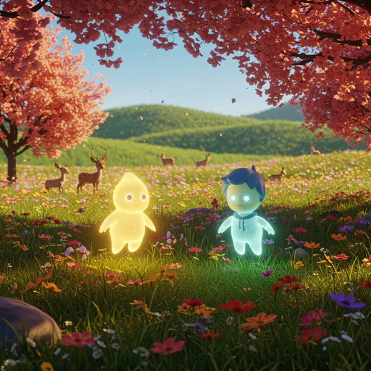 The meadow begins to dim and lose vitality.