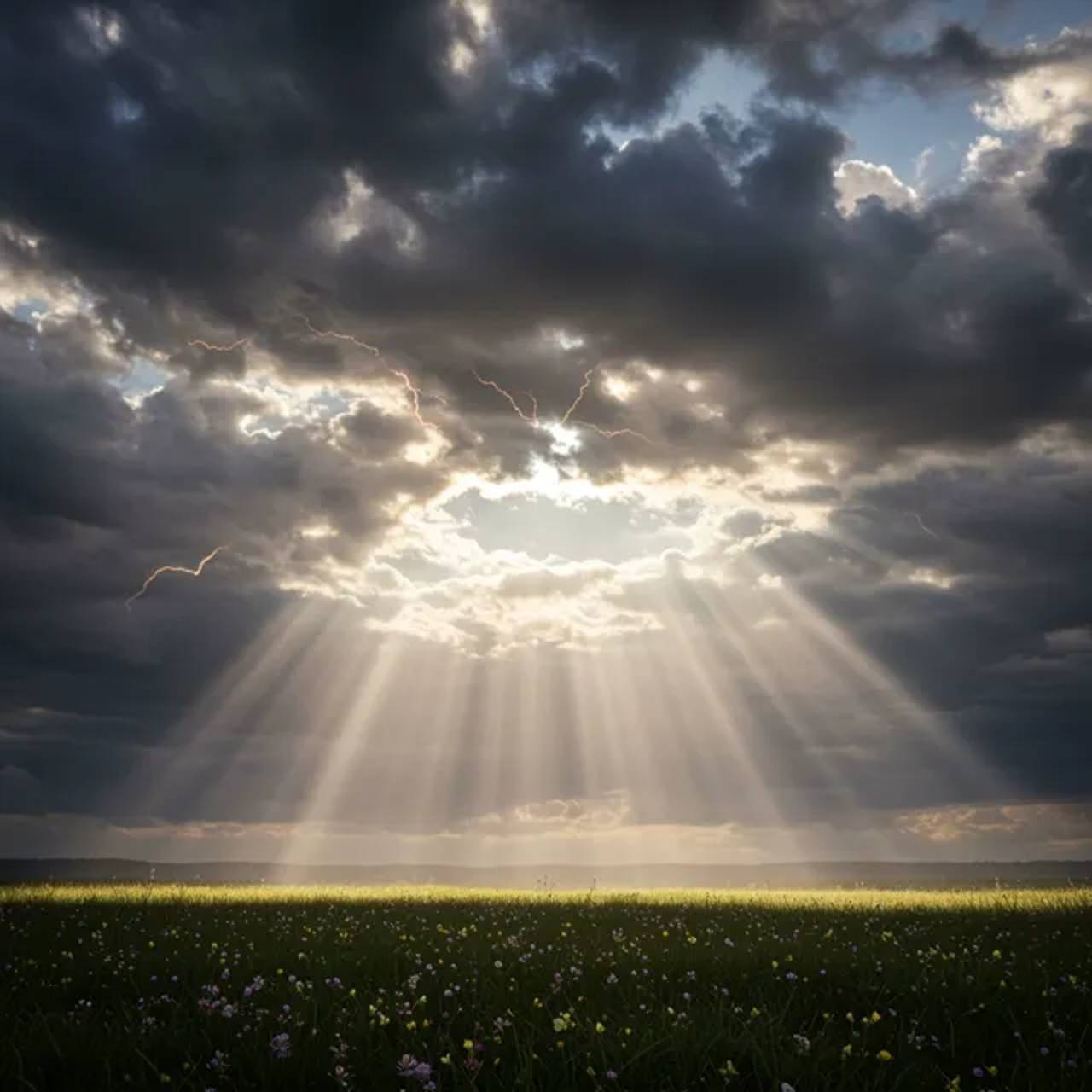 Clouds argue about the importance of rain vs. sunshine.