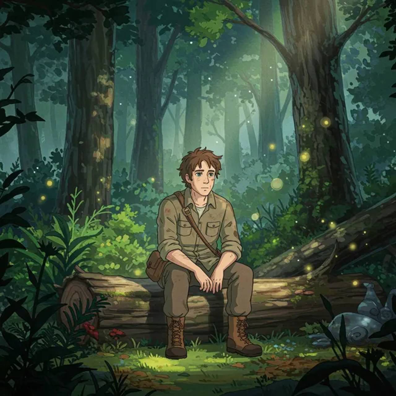 The protagonist confronts a personal fear, remembering past challenges.