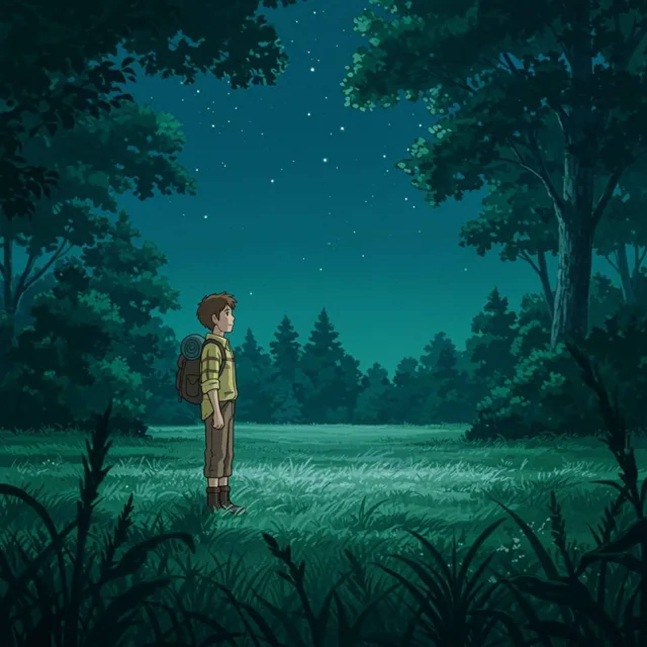 The protagonist reaches the edge of the forest, reflects on the journey, and finds clarity.