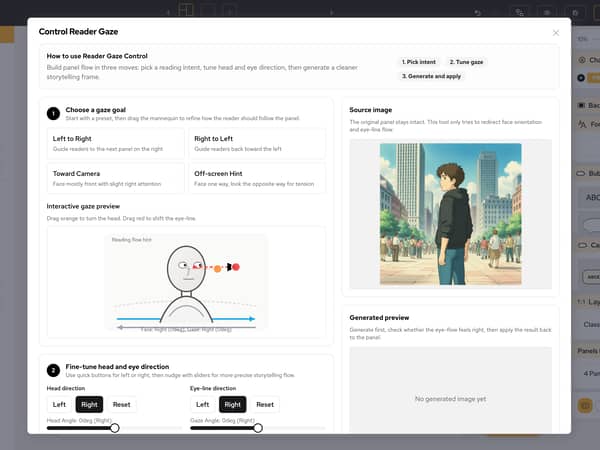 Okuyucu bakışı ve panel akışı örneği