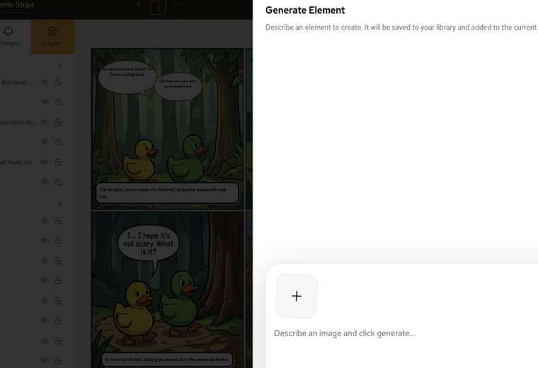 Generate Element on the current page
