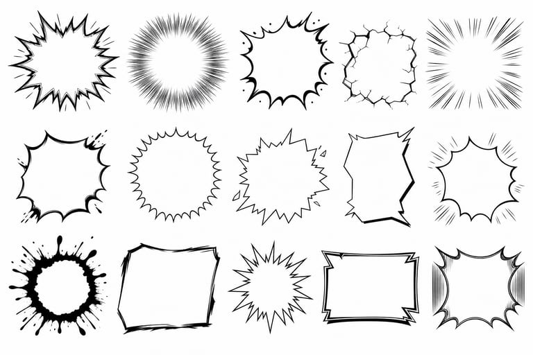 Action Burst Bubble Sheet