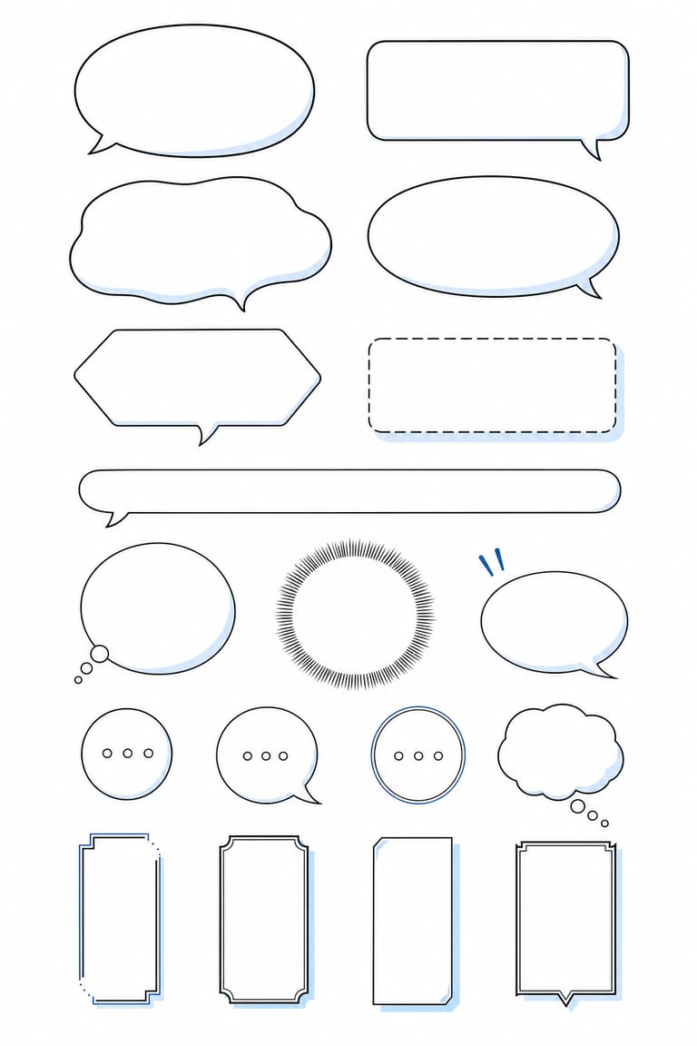 Clean Webtoon Bubble Sheet