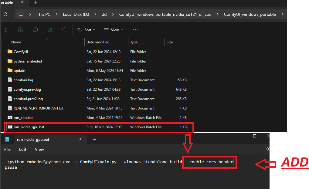 ComfyUI settings