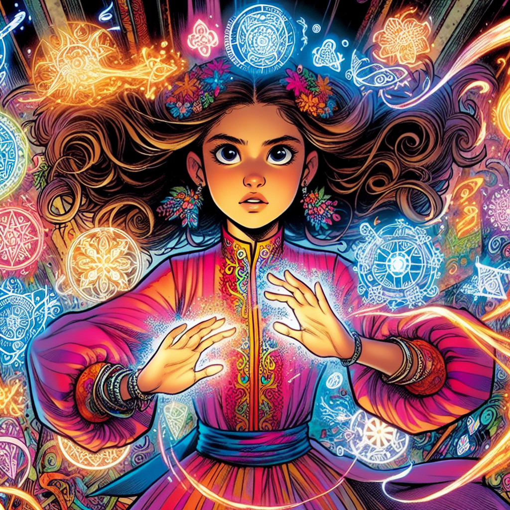 Free Comics Template Magical Realism Comic Style Of LlamaGen Ai