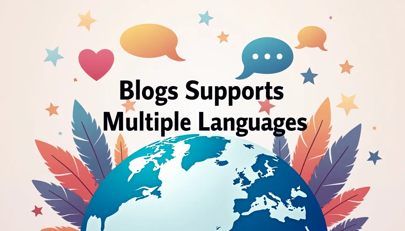 Página de Blogs Suporta Múltiplos Idiomas