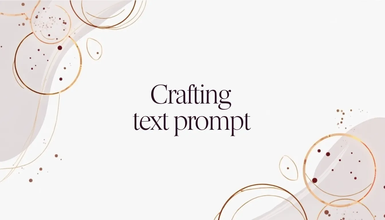 Crafting text prompt