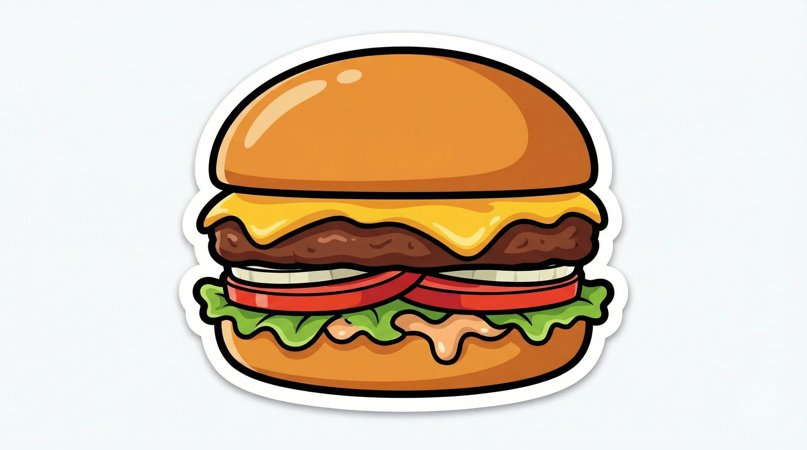 Burger Sticker