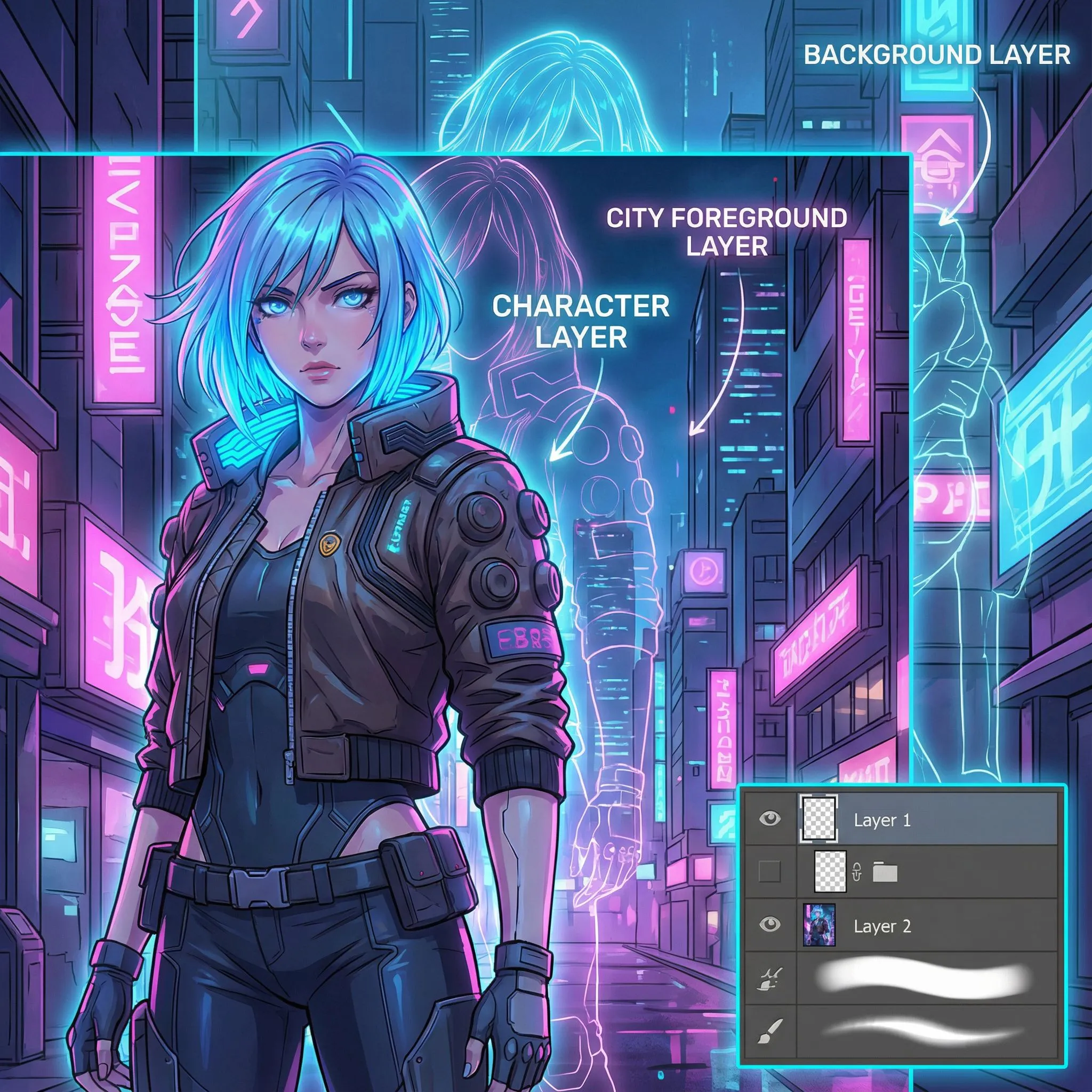 Anime character separation