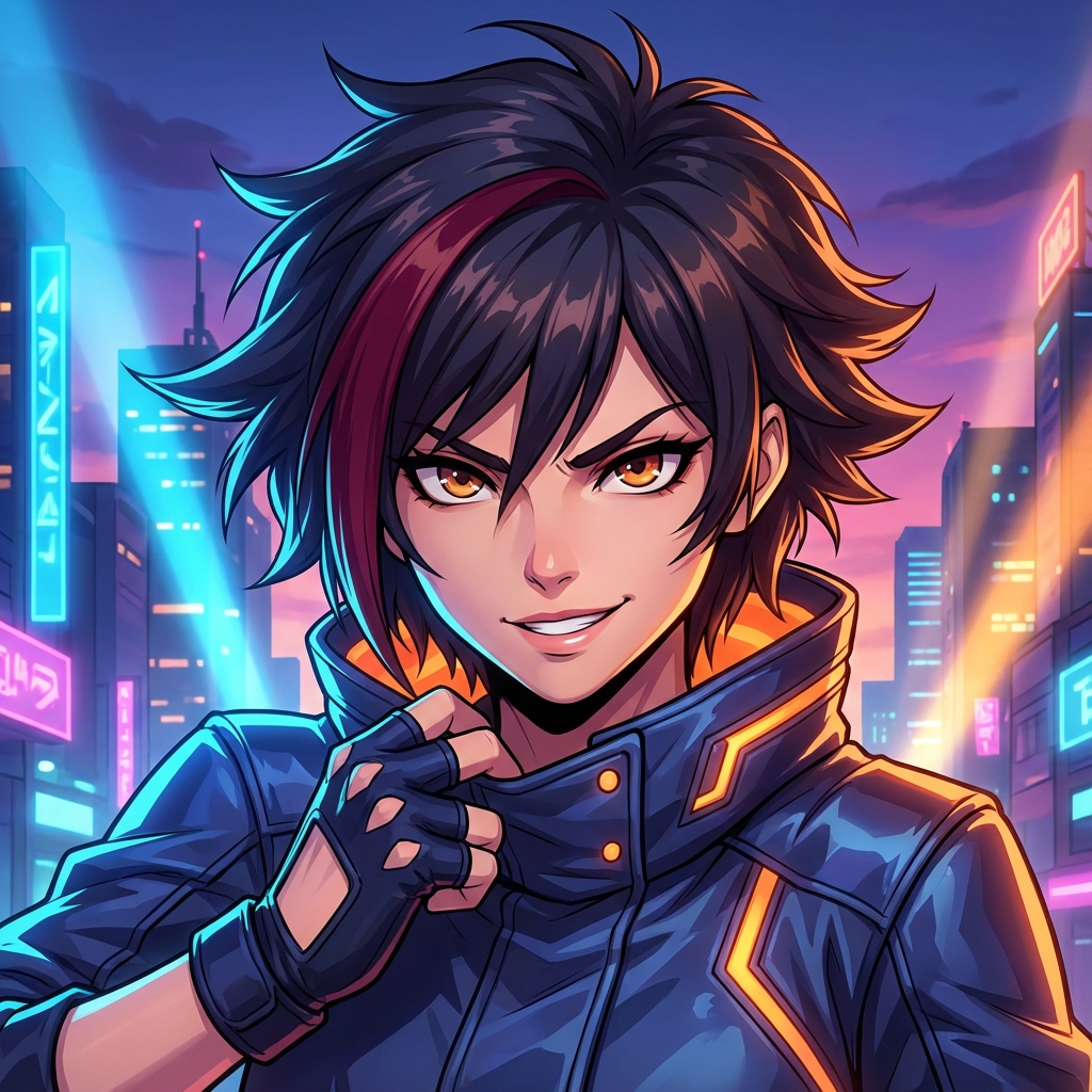 Confident Anime Girl