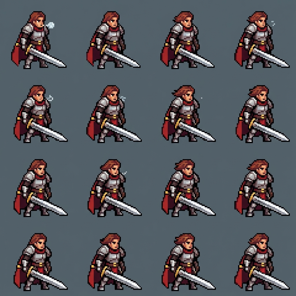 RPG Character Idle Animation - breathing and subtle movement