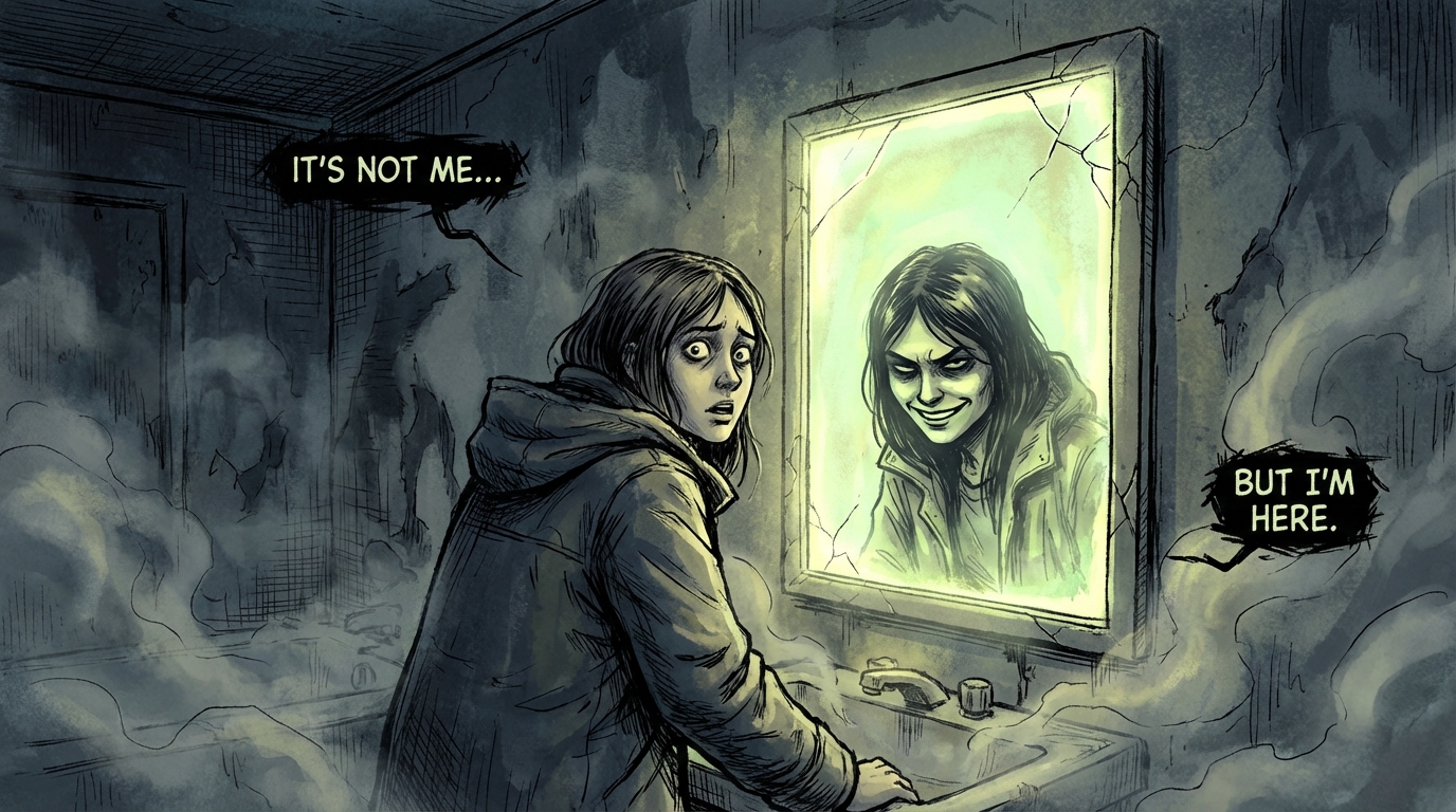 A Haunted Mirror Reveals a Doppelgänger from Another World
