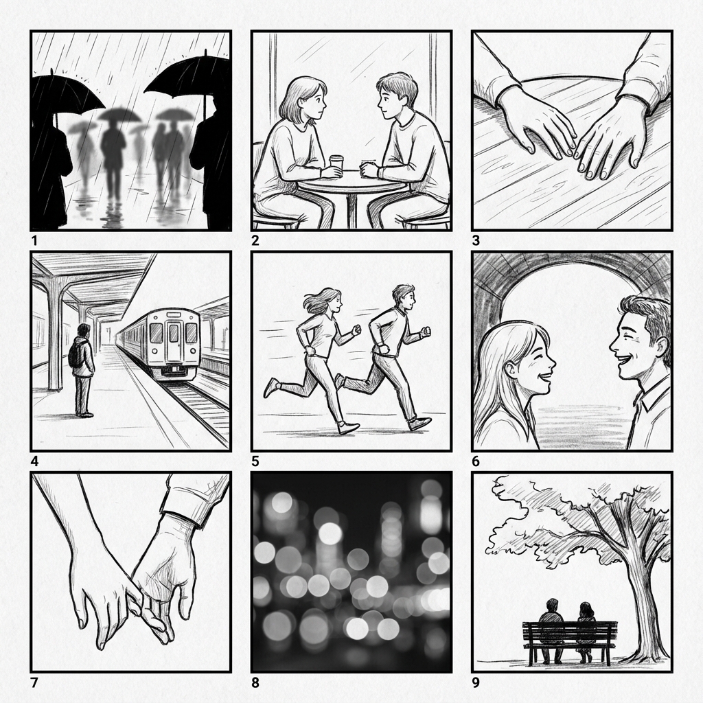 Black & White Minimalist Romance