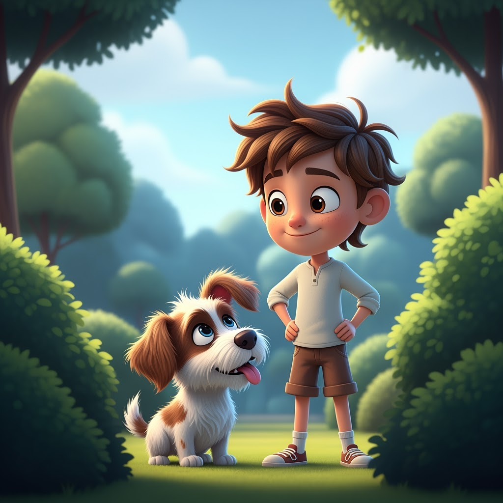 The Lonely Puppy generated style sample