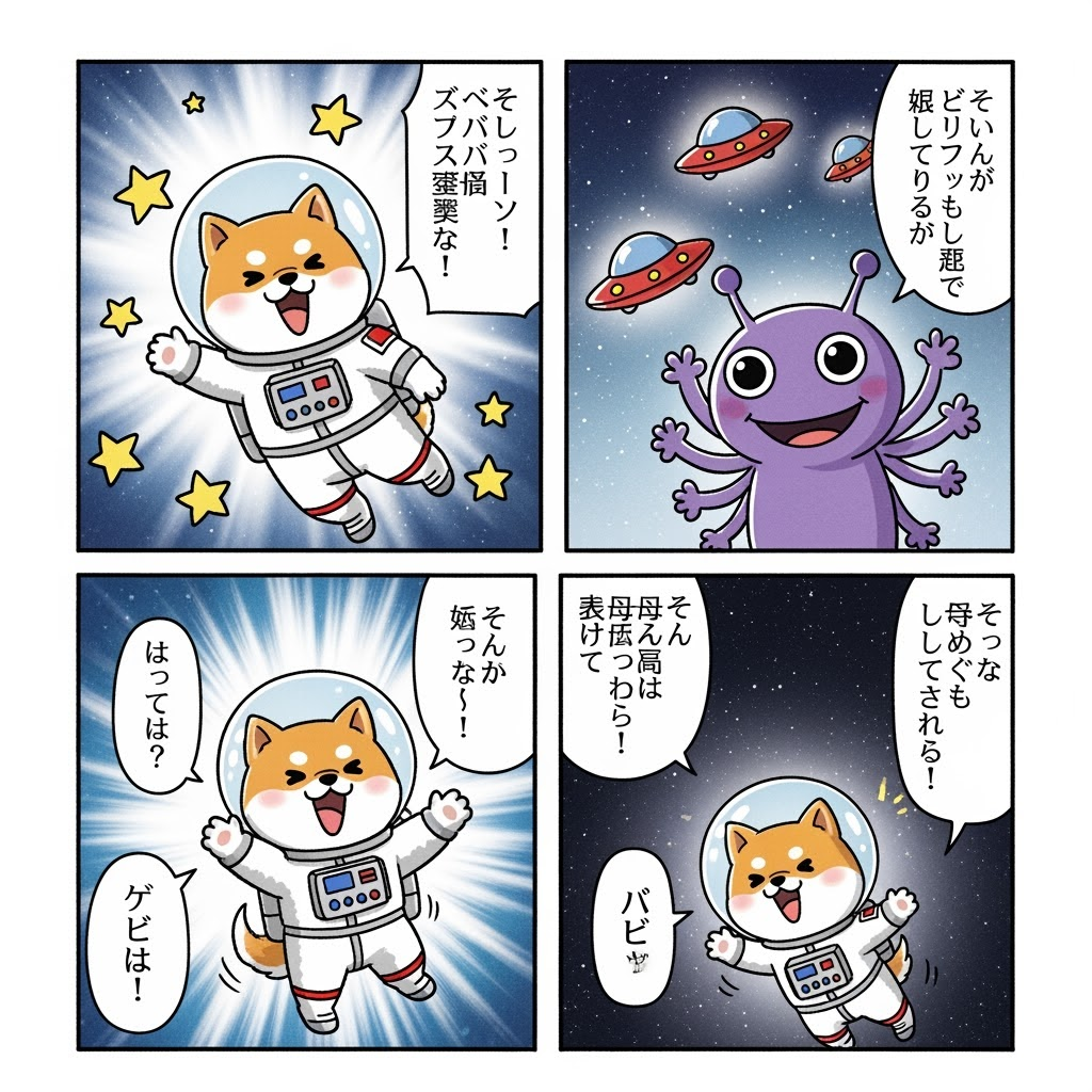 A four panel comic