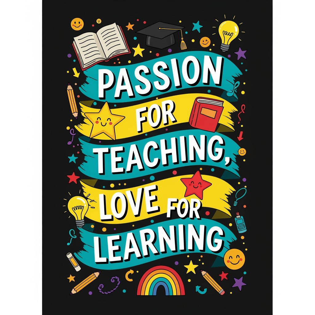 Vibrant hand-drawn art , cheerful educational theme, flat modern look.