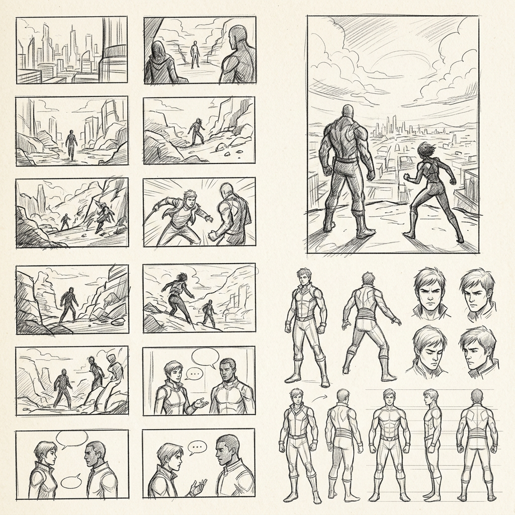 A Sketch Comic Book project idea 5