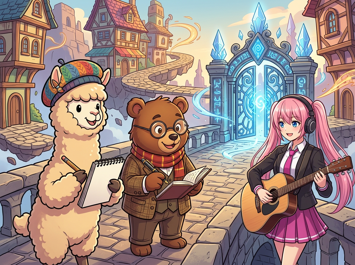 Mascot family group
