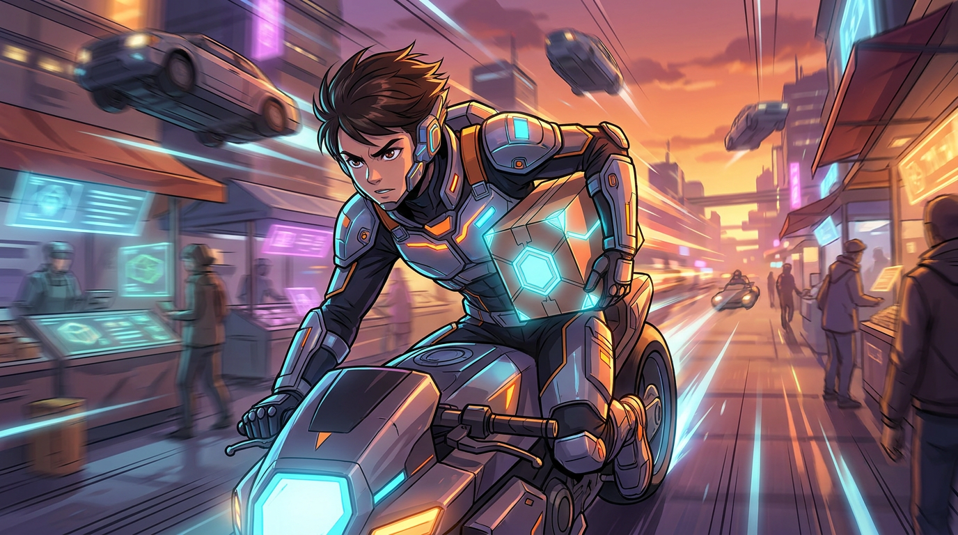 dynamicAnimeStyleBoyRunningInUrgentMotion