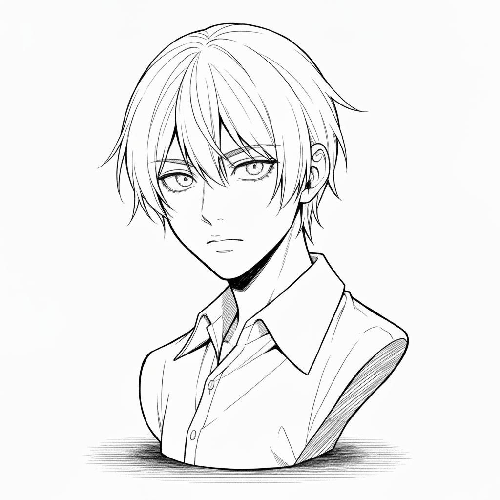 Before colorization - line art