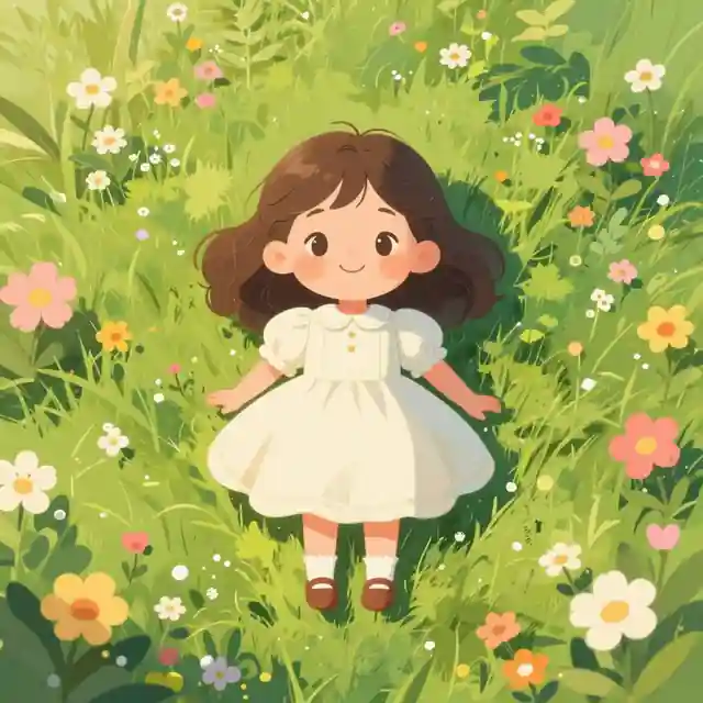 Whimsical Meadow Daydream style AI art example