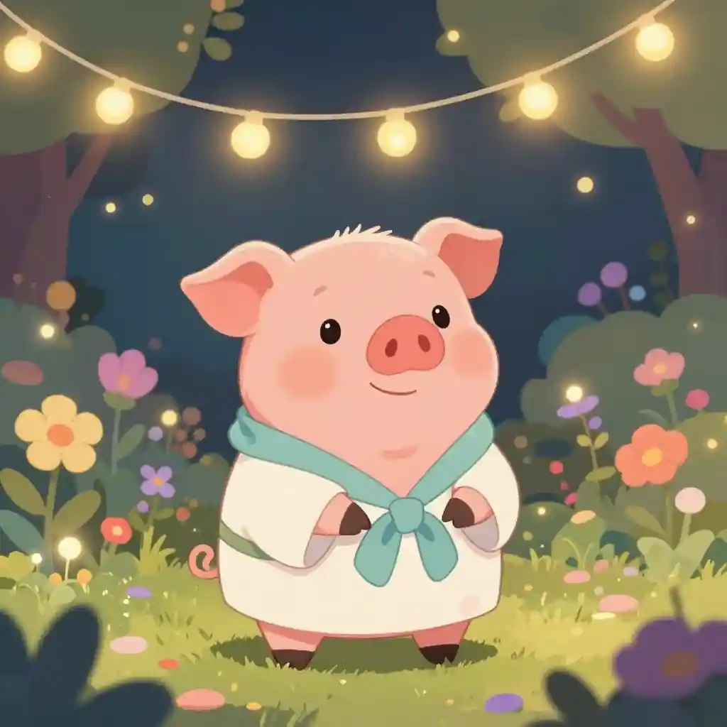 The Gentle Piglet in the Enchanted Night Garden story problem sample 3