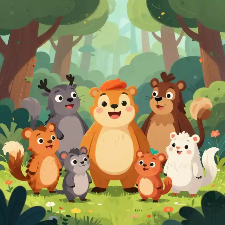 Whimsical Animal Friends solution proof sample