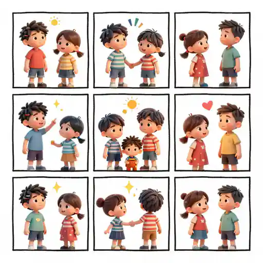 Whimsical Hand-Drawn story problem sample 3