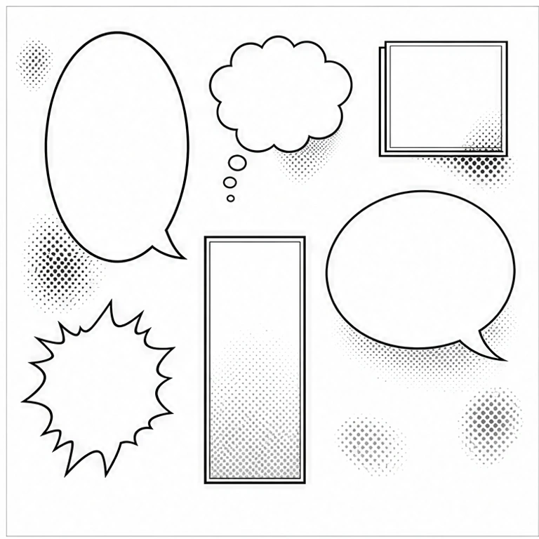 Classic Manga Ink bubble style preview
