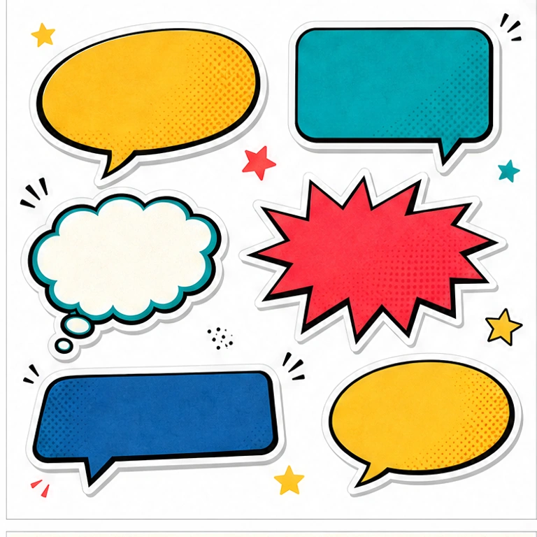 Color Pop Stickers bubble style preview