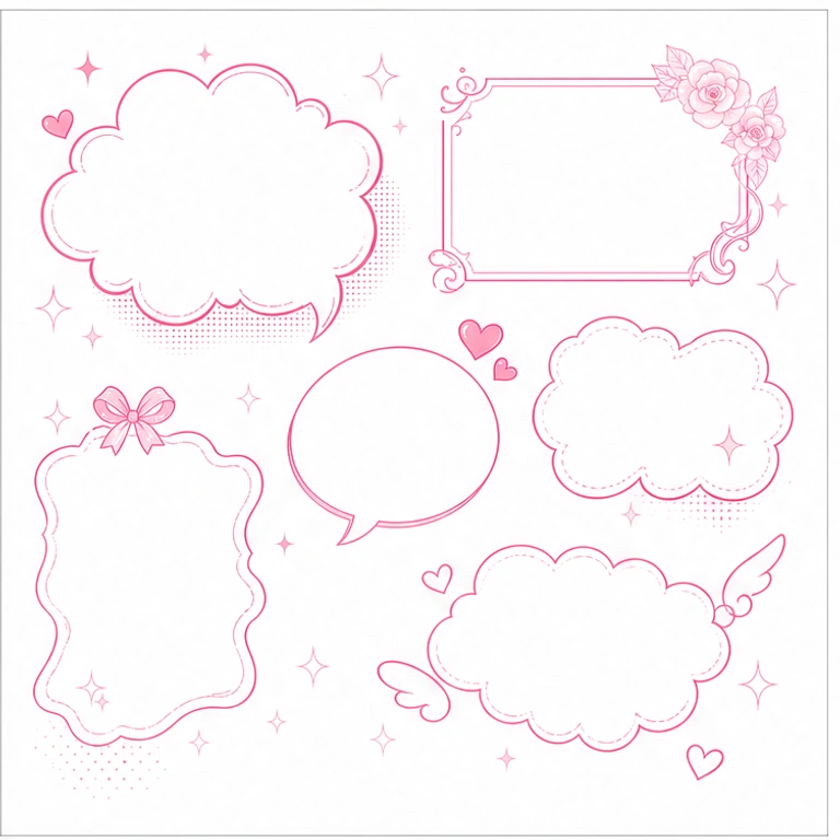 Shoujo Sparkle bubble style preview
