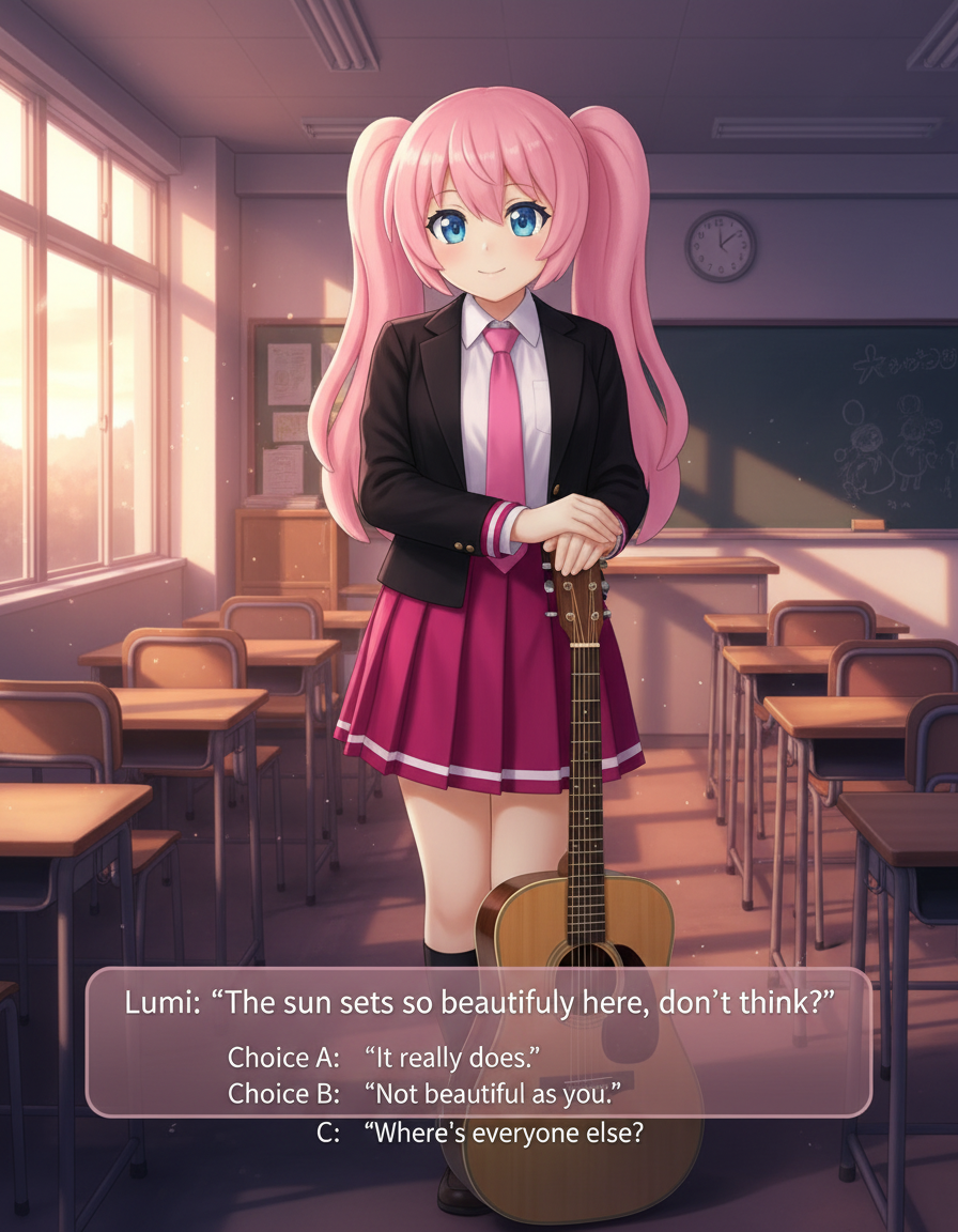 AI Galgame UI Generator demo 1