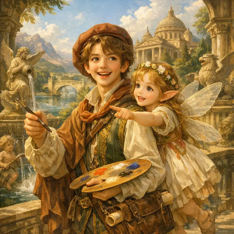 Renaissance style AI art example