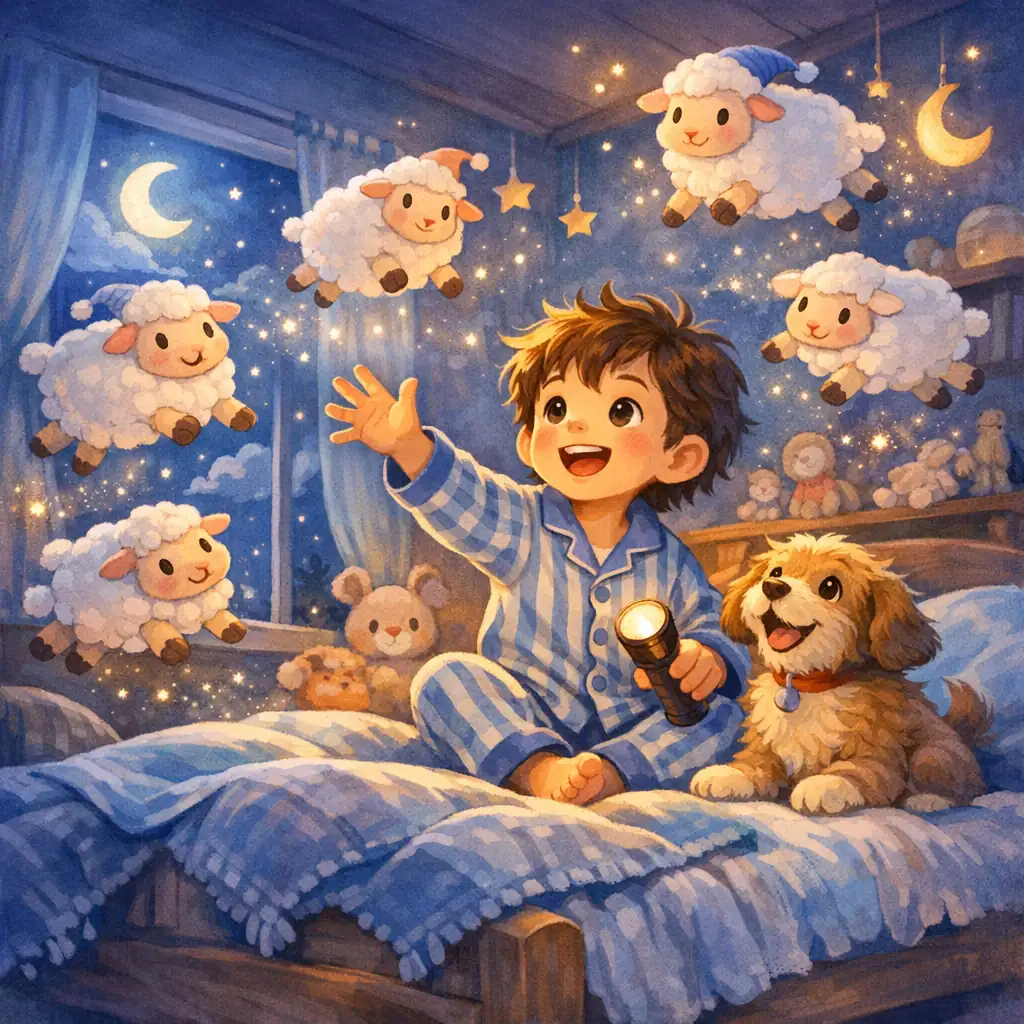 The Midnight Sheep Parade solution proof sample