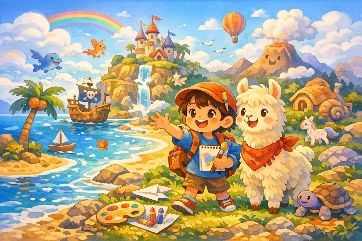 The Imaginary Island generated style sample