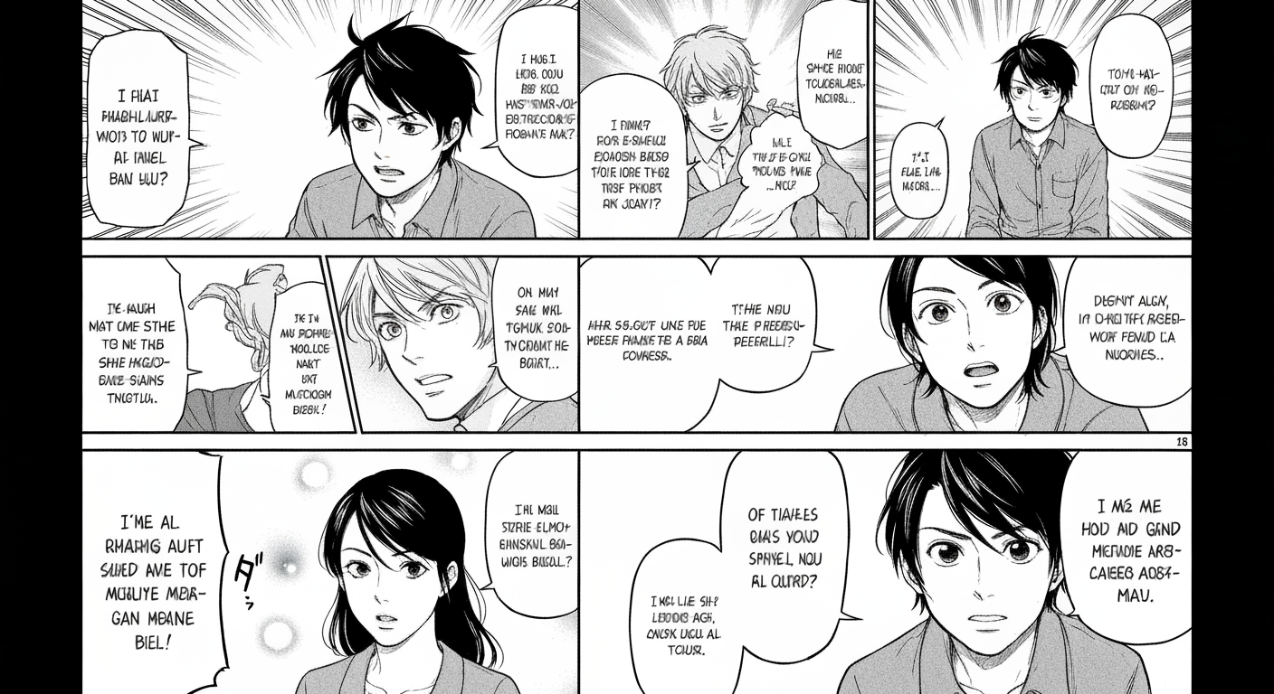 Manga translation in multiple languages