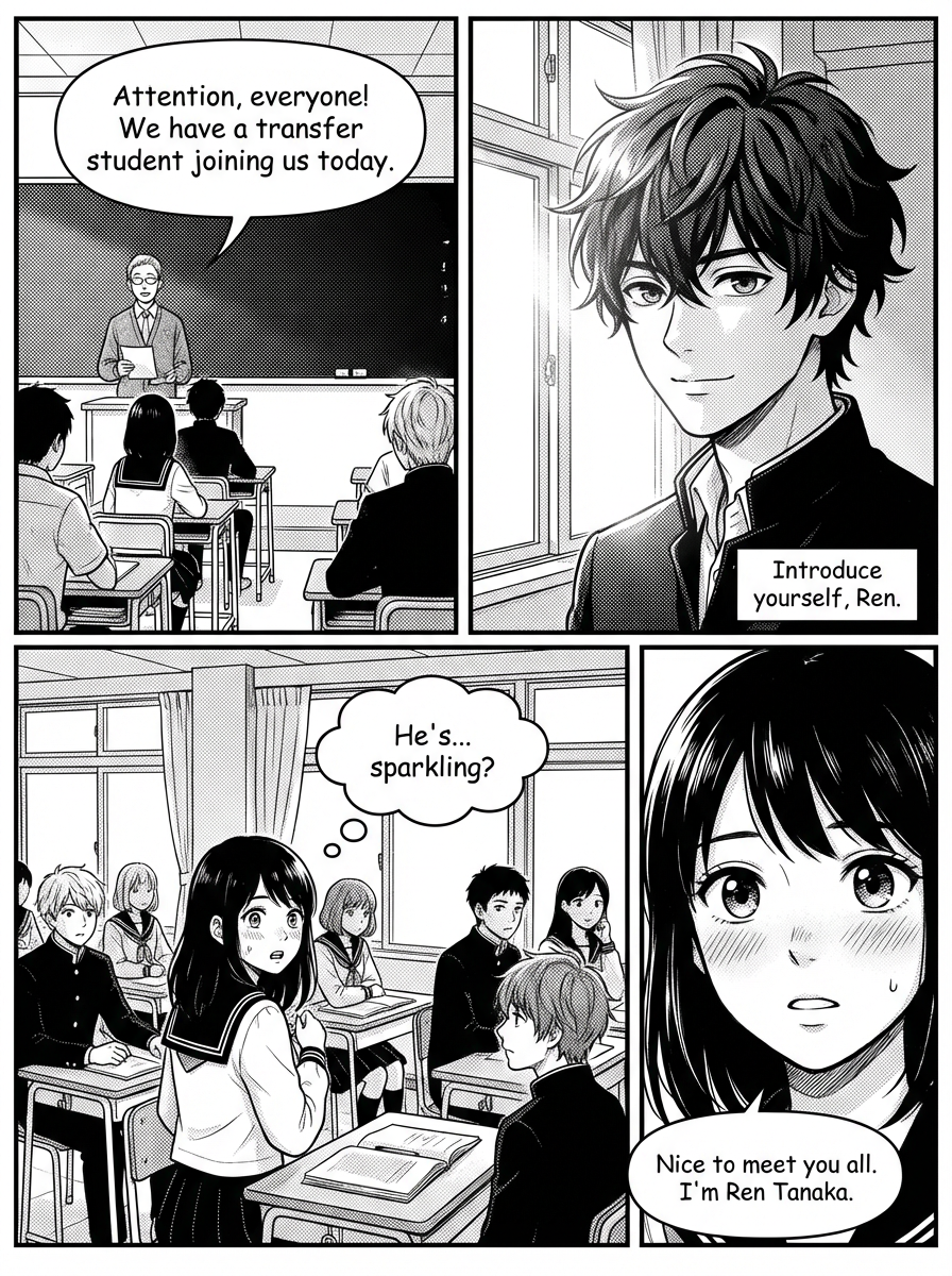 Takeshi - The popular student who notices her
