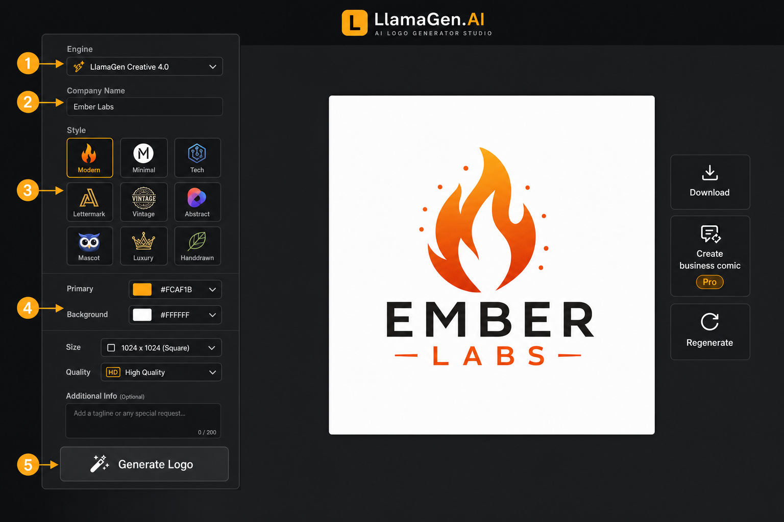 How to create a logo with AI