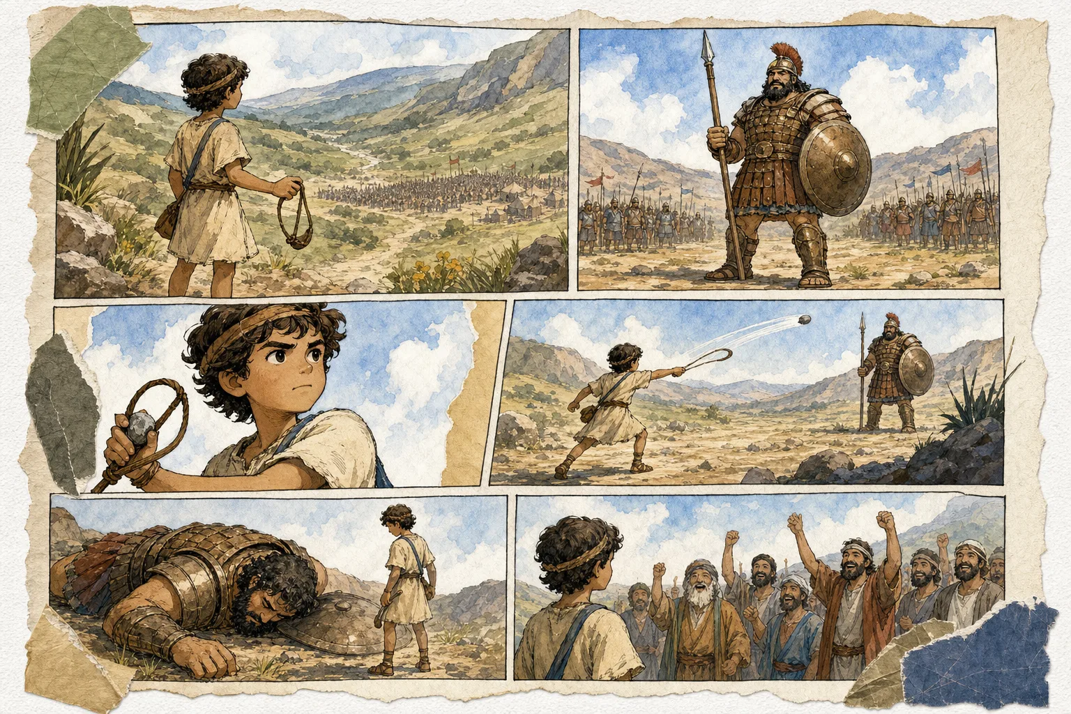 David and Goliath Bible comic gallery example